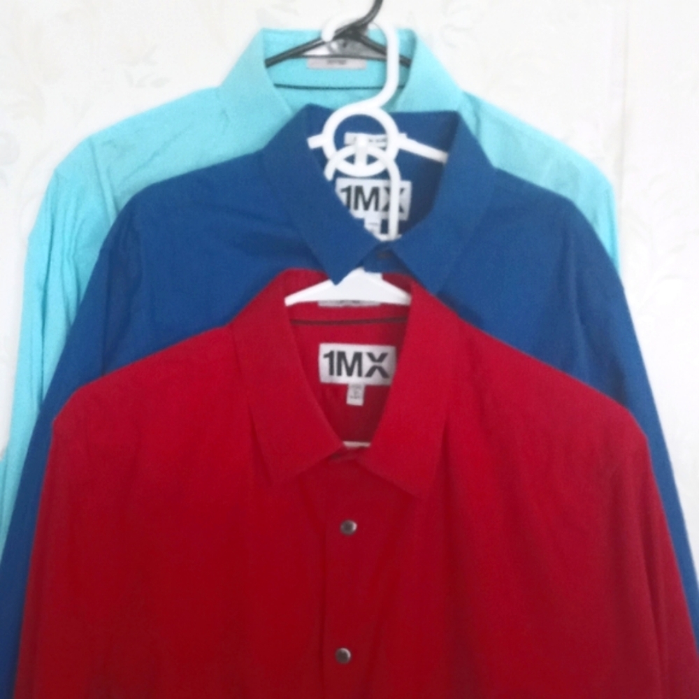 (3) NICE Express 1MX Large Dress Shirts!